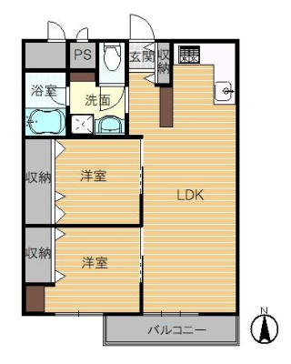 京都府京都市南区西九条南田町 4の中古マンションの間取り図