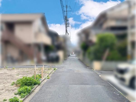京都府京都市南区西九条西柳ノ内町の土地の前面道路含む現地写真