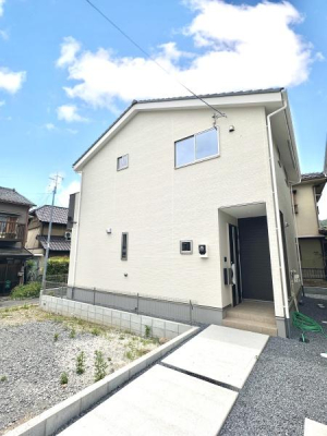 京都府京都市右京区嵯峨大覚寺門前宮ノ下町の新築一戸建ての現地外観写真