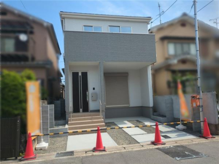 京都府京都市伏見区向島津田町の新築一戸建ての現地外観写真