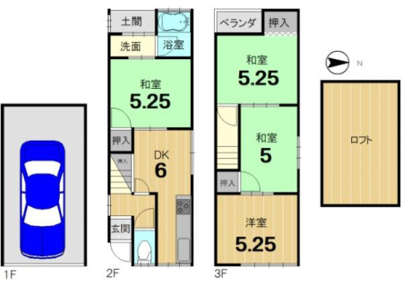 京都府京都市右京区西院西高田町の中古一戸建ての画像