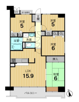 ���s�{���s�s������[���V��䒬 17-6�̒��Ã}���V�����̉摜