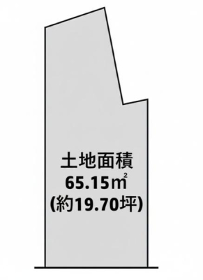 京都府京都市右京区梅津構口町の土地の間取り